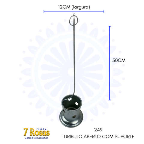 TURIBULO ABERTO COM SUPORTE