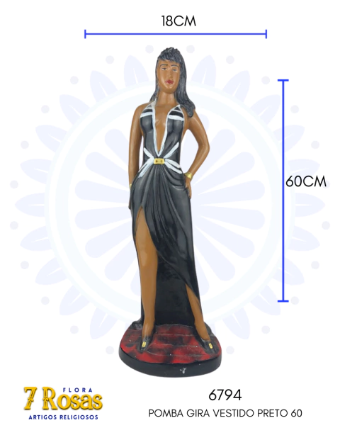 POMBA GIRA VESTIDO PRETO 60