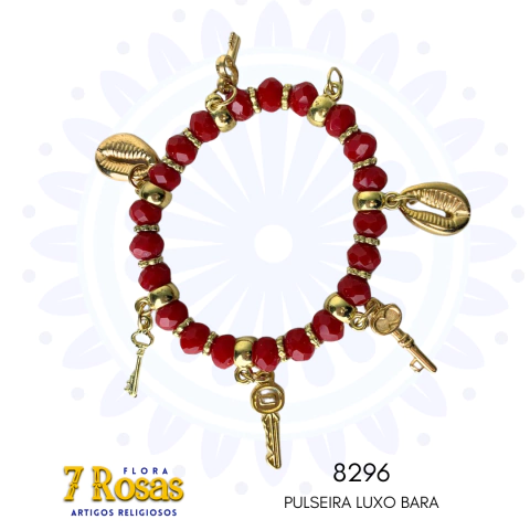 PULSEIRA LUXO BARA VERMELHO LEITOSO