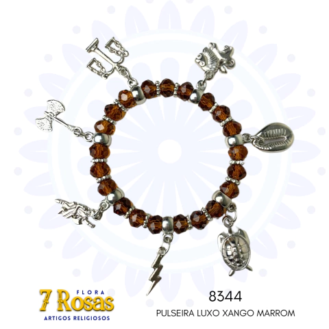 PULSEIRA LUXO XANGO MARROM CRISTAL