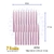 VELA 12CM COM 20 ROSA