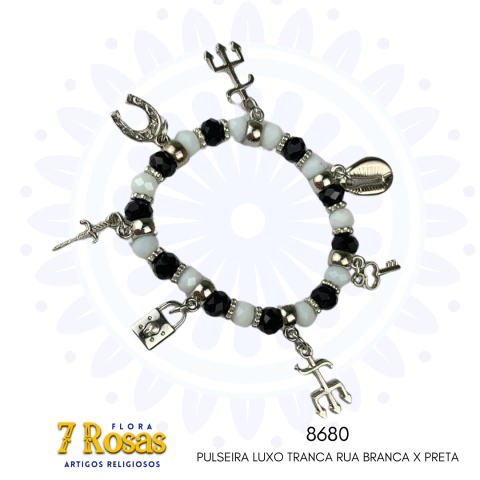 PULSEIRA LUXO TRANCA RUA BRANCA X PRETA