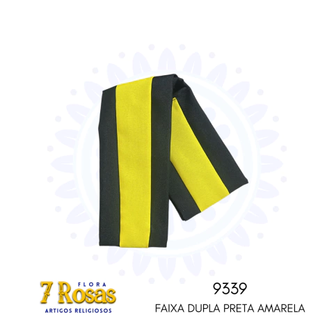 FAIXA DUPLA PRETA AMARELA