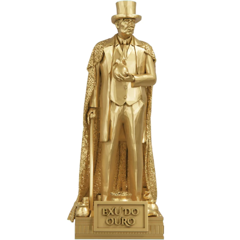 Estátua Exu do Ouro Umbanda Candomblé - comprar online