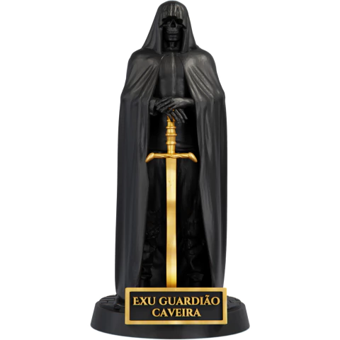 Estátua Exu Guardião Caveira Imagem Umbanda Candomblé - comprar online