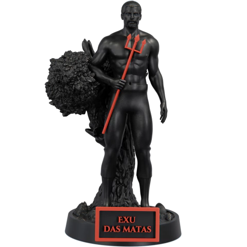 Estátua Exu da Mata Umbanda Candomblé - comprar online