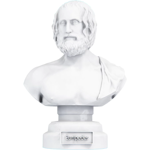 Estátua Busto Eurípedes - Poeta Trágico Grego - comprar online