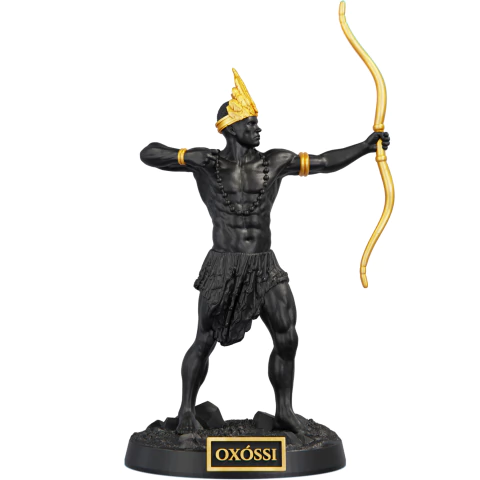 Estátua Oxóssi Orixá da Caça - Umbanda Candomblé - comprar online
