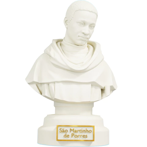 Estátua Busto São Martinho de Porres - Santo Peruano - comprar online