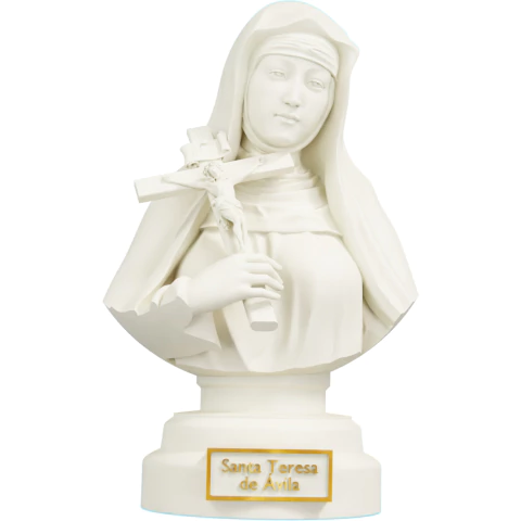 Estátua Busto Santa Teresa de Ávila - Imagem - comprar online