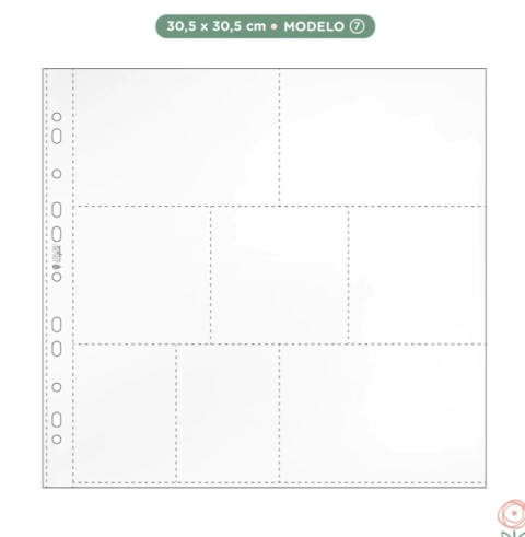 Plásticos para album 30,5 x30,5 modelo 7
