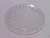 Placa Crochê Oval Acrílico Transparente - 10/15/20cm