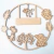 Porta Maternidade Safari MDF - 30cm Diâmetro