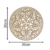 Base/Tampa Redonda MDF crochê/fio de malha Estrela - 10/15/20/25/30cm - comprar online