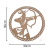 Mandala Orixá Oxóssi MDF - 10/30/40cm de Diâmetro na internet