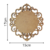 Placa Redonda Trabalhada Lisa Arabesco MDF - 10/13/15/20/25cm - MC ARTIGOS MDF
