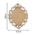 Placa Oval Trabalhada Lisa MDF Arabesco - 25/20/17/15cm - MC ARTIGOS MDF