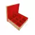 Caixa Flocada Tampa Sapato com 9 divisórias 20x20x5cm - MDF