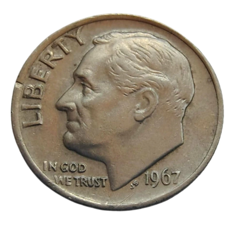 1 Dime 1967 EUA - comprar online