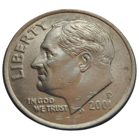 1 Dime 2001 Letra D - EUA - comprar online