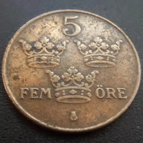 5 Fem Ore 1935 Suécia