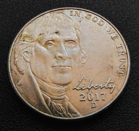 5 Cents 2017 letra D - EUA - comprar online