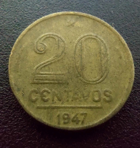 20 Centavos 1947 Getúlio Vargas