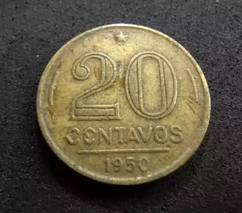 20 Centavos 1950 Rui Barbosa