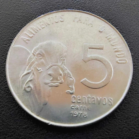 5 Centavos 1978 FAO Carne - comprar online