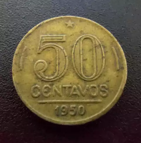 50 Centavos 1950 Eurico Gaspar Dutra