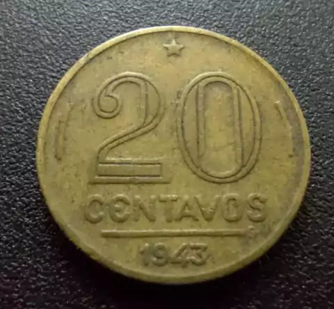 20 Centavos 1943 Getúlio Vargas