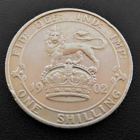 1 Shilling 1902 Reino Unido - Eduardo VII - Prata - comprar online