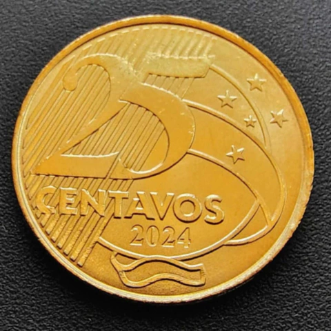 25 centavos 2024 Flor de cunho - comprar online
