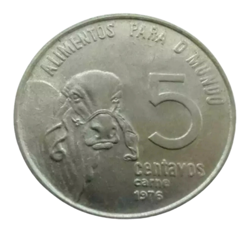 5 Centavos 1976 FAO Carne - comprar online