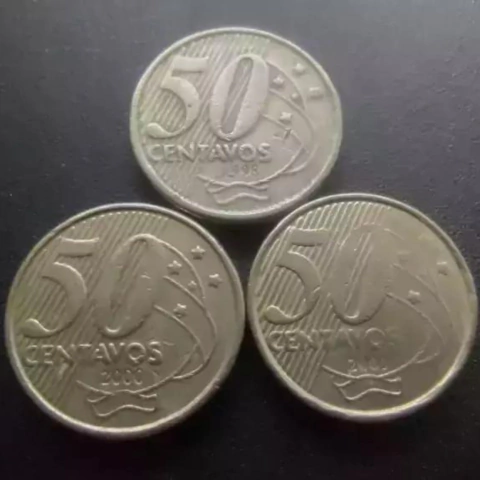 Set de Moedas 50 Centavos Escassas