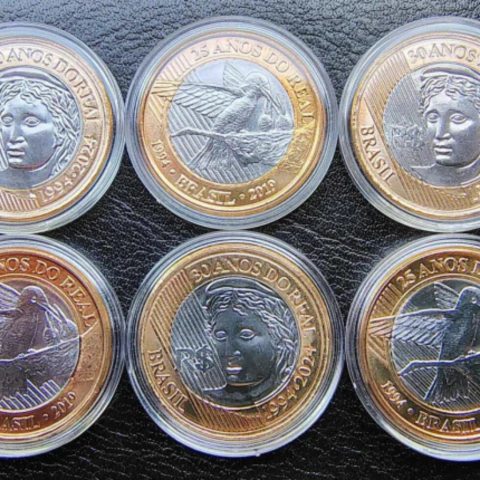 Moedas comemorativas do Plano Real 25/30 anos - comprar online