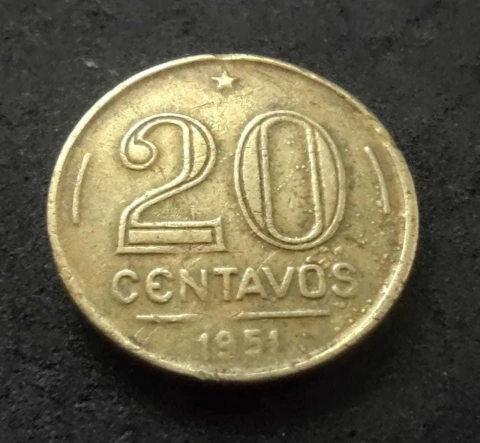 20 Centavos 1951 Rui Barbosa