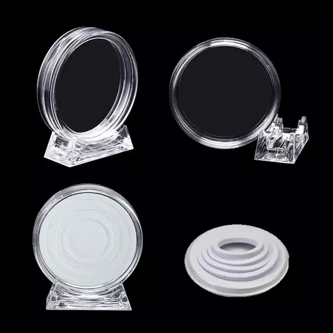 10 Cápsulas de Acrílico Ajustáveis com suporte de 17mm a 40mm - comprar online