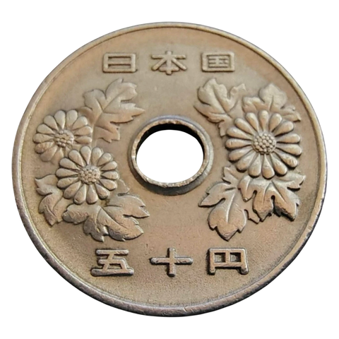 50 Ienes Japão - Flores de crisântemo - comprar online