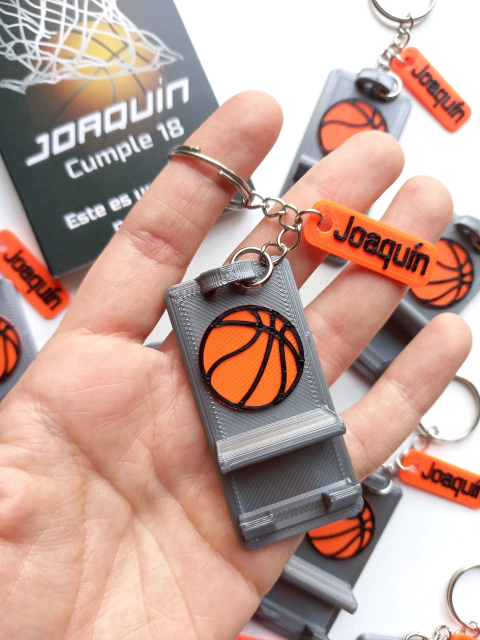 Pack x 15 - Llaveros Apoya Celulares con TAG (Mismo Nombre)