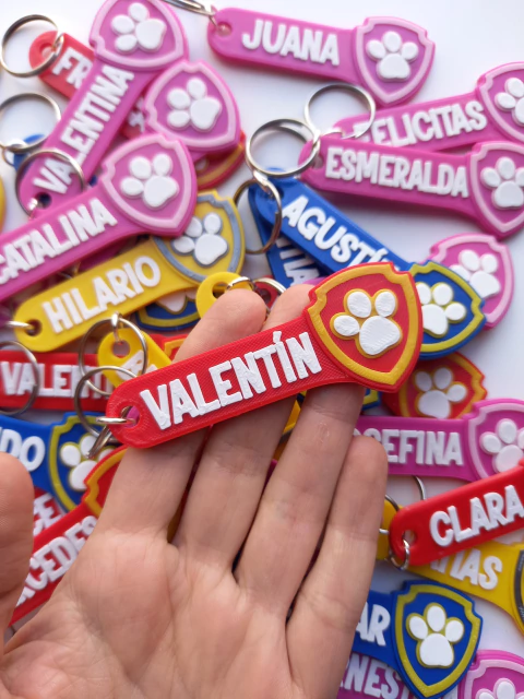 Pack x 15 - Llaveros Paw Patrol Horizontal