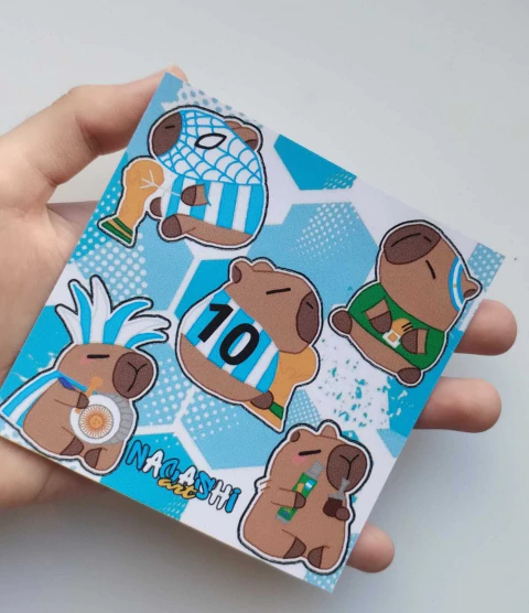 Stickers Nacashi Art - Carpinchos Argentinos - comprar online