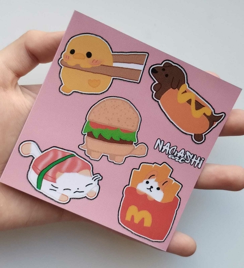 Stickers Nacashi Art - Comidas en forma de animalito - comprar online