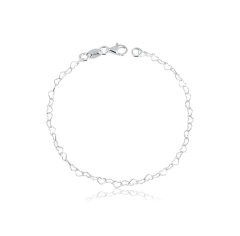 Pulseira Corações Entrelaçados