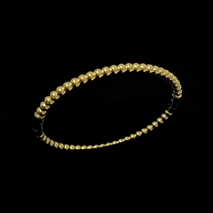 Bracelete Bolinha Aço Inox Dourado - comprar online