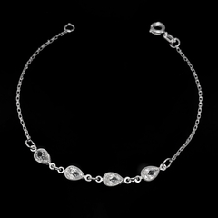 Pulseira Gotas com Zircônia Prata na internet