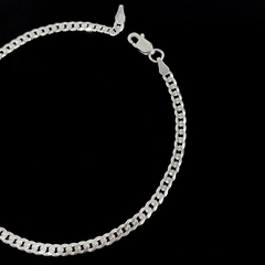 Pulseira Elos Groumet 3mm Masculina Prata - Acessorita