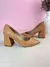 Scarpin Stela Bege
