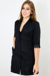 Jaleco Amanda Preto