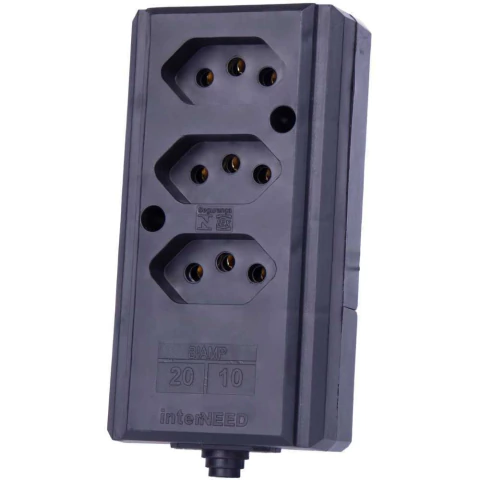 Tomada em Barra 2P+T 10/20A - tripla PT